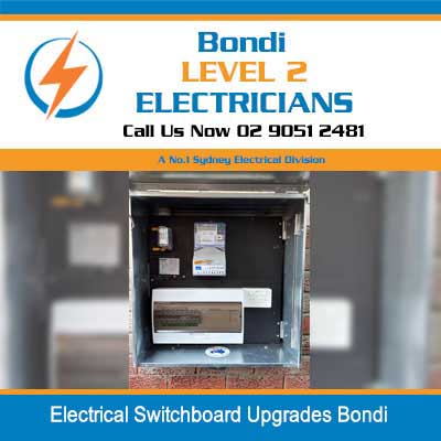 Upgraded electrical switchboard with modern safety switches and circuit breakers in Bondi